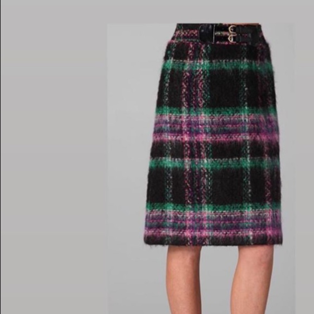 Milly plaid skirt